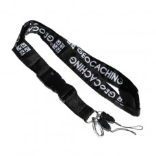 Geocaching Lanyard (Black and white)